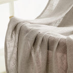 MIULEE Burlywood Birch Linen Curtains 52x96 Inch Long 2 Panels for Bedroom