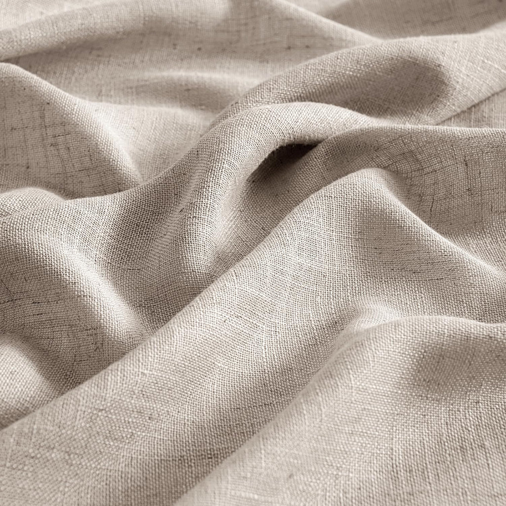 MIULEE Natural Linen Curtains 52x54 Inch Length for Bedroom Living Room