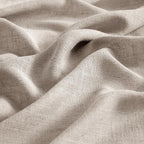 MIULEE Natural Linen Curtains 52x54 Inch Length for Bedroom Living Room