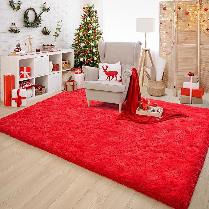 Chicrug Soft Area Rugs for Bedroom Living Room Plush Fluffy Rug 6x9