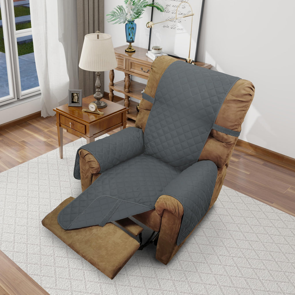 Luxshare Home Reversible Chair Covers for Recliner Oversized, Dark Blue