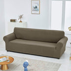 Joccun Stretch Couch Cover Slipcovers, 1-Piece Sofa Covers for 3 Cushion Couch Spandex Jacquard Washable Furniture Protector Cover for Living Room,Kids,Pets(Sofa,Fossil)