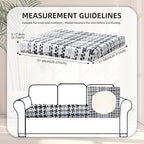 8Pcs Stretch Patio Cushion Covers,Outdoor Couch Covers Replacement,Outdoor Couch & Sofa Slipcovers,for Patio Furniture Cushion Covers,Washable Reusable urniture Protector(Black Grid,8PCS)