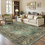 Lofus 5x7 Green Area Rugs for Bedroom Living Room, Vintage Boho Carpet