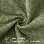 MIULEE Decorative Couch Throw Pillow Covers 18x18 Inch Sage Green 2 Pack