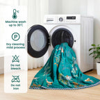 MSGKV Boho Throw Blanket 50"x60" Aviary Botanical Cotton Throw Blanket