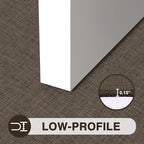 LEKEEPGO Ultra Thin Indoor Door Mat 24"x47", Low-Profile Door Mat Indoor Entrance, Non Slip Rubber Backing Inside Doormat Washable Welcome Front Entryway Dirt Trapper Entry Mat, Brown