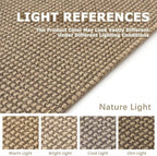 KOZYFLY Long Runners for Hallways 2.6x12 ft Washable Kitchen Runner Non Slip Rubber Backed Hallway Rugs Cotton Entryway Runner Rug Floor Carpet for Indoor Hall, Backdoor, Kitchen, Tan/Orange/Brown