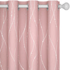 Deconovo Living Room Curtains 95 Inches Long, Blackout Curtains for Bedroom