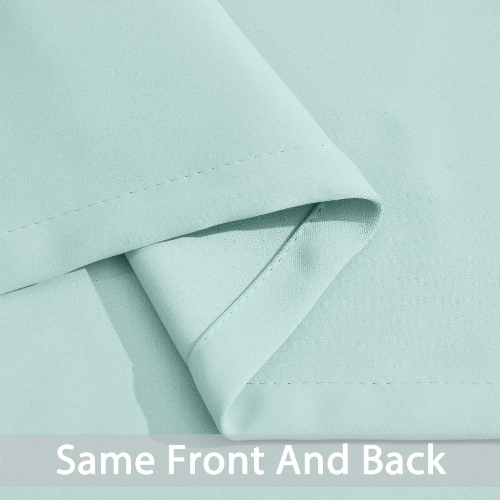 Yakamok Room Darkening Curtains 52x90 inch Length Aqua-Living Room