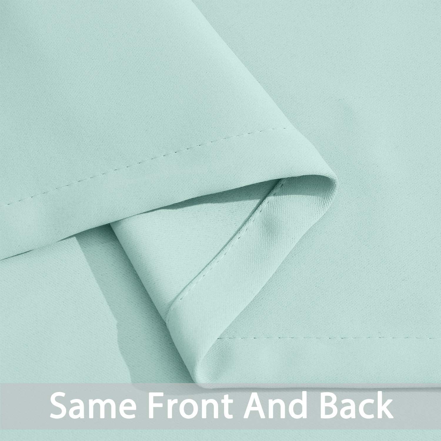 Yakamok Room Darkening Curtains 52x90 inch Length Aqua-Living Room