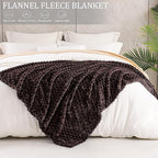 Exclusivo Mezcla Fleece Throw Blanket for Couch, Extra Large Fuzzy Coffee Bed Blankets, Soft Cozy Plush Sofa Throws for All Seasons, 50x70 Inches