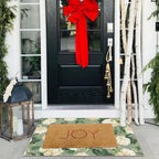 Othilic Front Door Mat Outside Entrance - 2x3 Sage Green Floral Entry Rug