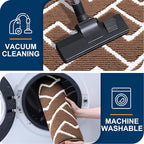 OLANLY Front Door Mat, Non-Slip Rubber Backing, Dirt Resistant and Absorbent, Washable, Easy to Clean Low-Profile Indoor Doormat for Back Door, Entryway, Inside Entrance, 36x24, Coffee