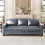 Leather Look Couch Cushion Covers Sofa Seat Slipcovers Sets Couches Furniture Protector for Sectional Armchair Loveseat Pets Kids Stretch Spandex Fabric (3 Cushion Sofa, Light Brown)