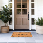 Barnyard Designs Natural Coco Coir Non-Slip Doormat (17x30, Welcome Paws)