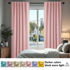 Deconovo Blackout Curtains for Bedroom 108 Inches Long