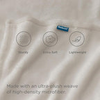Bedsure GentleSoft Fleece Blanket King Size Linen - 280GSM Soft Lightweight Plush Cozy Blankets for Bed, Sofa, Couch, Travel, Camping