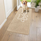 Smiry Dog Door Mat for Muddy Paws, Absorbent Non Slip Dirt Trapper, 45x27