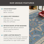Blue Washable Kids Playroom Rug - 5x7 Area Rugs for Nursery Baby Boy, Bedroom, Living Room, Toddler Boy Room Decor, Cute Animals Print Carpet, Super Soft Non Slip Stain Resistant