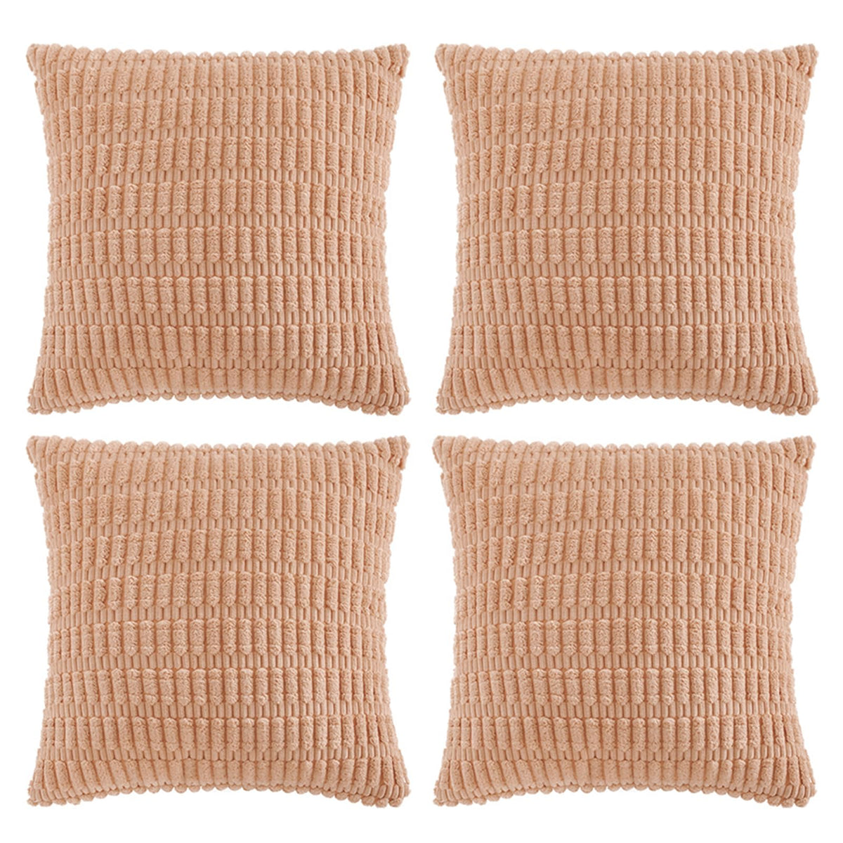Fancy Homi 4 Packs Decorative Throw Pillow Covers for Living Room Couch Bed, Modern Farmhouse Boho Home Décor Accent Cushion Case, 18" x 18", Fall