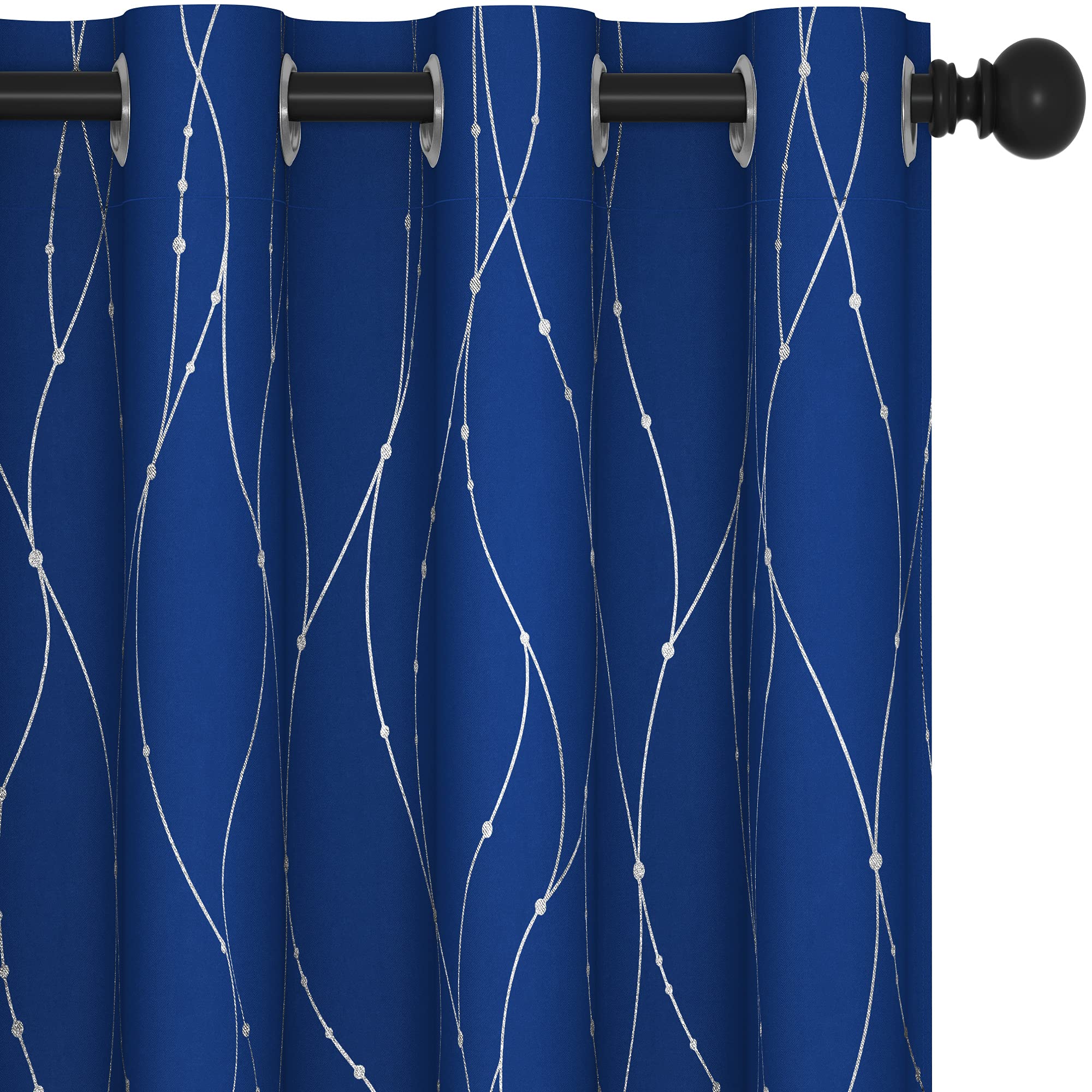 Deconovo Living Room Curtains 84 Inches Long, Blackout Curtains for Bedroom