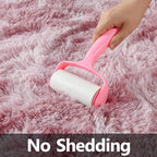 Deerhoo Large Shag Area Rugs 5 x 8, Tie-Dyed Plush Fuzzy Rugs for Living Room, Ultra Soft Fluffy Furry Rug for Bedroom, Indoor Carpet Nursery Rugs for Kids Room Home Decor, Pink Purple