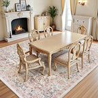 Lofus 5x7 Pink Area Rugs for Bedroom Living Room, Vintage Boho Carpet