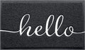Black Door Mat Welcome Mats Outdoor Indoor Doormat for Entryway Floor Mat