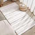 Nakagishi Boho 3x5 Area Rug Living Room Rugs Machine Washable Gray