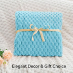 BEDELITE Light Blue Throw Blanket for Couch, Soft Gifts for Women, 50 * 60