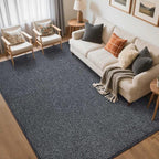 5x7 Grey Area Rug Non-Slip Washable Soft Thin for Living Room Bedroom
