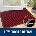 OLANLY Front Door Mat 33x21, Waterproof Heavy-Duty Indoor Outdoor Doormat