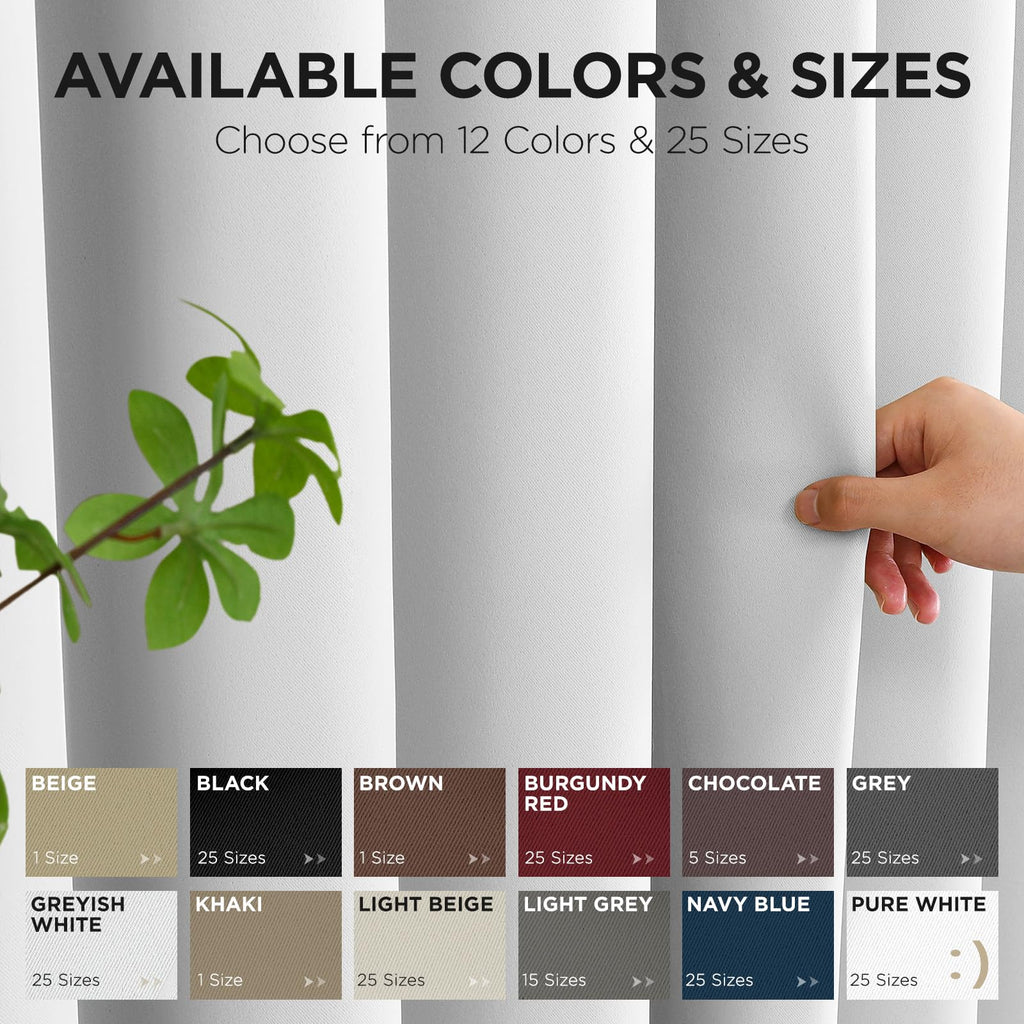 Joydeco Blackout Patio Sliding Door Curtains, Privacy Room Divider Curtains