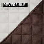 Easy-Going Oversized Recliner Cover Reversible Couch Cover Sofa Cover for Living Room Water Resistant Furniture Protector with Elastic Straps for Pets Dog (Oversized Recliner, Chocolate/Ivory)