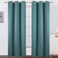 LEMOMO Sea Teal Thermal Blackout Curtains/42 x 95 Inch/Set of 2 Panels Room Darkening Curtains for Bedroom