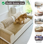 Couch Covers for Dogs Washable, Non Slip Couch Covers for Loveseat Sofa Pet Friendly, Soft Fuzzy Sofa Covers for Pet, Dog Couch Cover Furniture Protector(1PC,Light Brown,27.6"x82.7")
