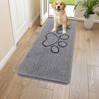 Smiry Dog Door Mat for Muddy Paws, Absorbent Non Slip Dirt Trapper, 45x27