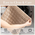 Velvet Couch Cover, Washable Sectional Sofa Cover, Anti Slip Sofa Slipcover for 3 Cushion Couch Sofa L Shaped Armrest Backrest, Furniture Protector Covers for Pets Kids(Khaki, Only 1 PCS)