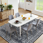 5x7 Area Rugs for Living Room Bedroom, Black Washable Non-Slip Carpet