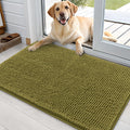OLANLY Dog Door Mat for Muddy Paws 36x24, Super Absorbent Chenille Mud Mat