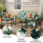 hyha 8Pcs Patio Cushion Covers, Stretch Outdoor Couch Cushion Covers