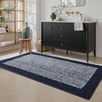 70x24 Long Bathroom Rugs Washable Non Slip, Dark Blue Bath Mat for Bathroom Floor Tub, Soft Absorbent Quick Dry Mats for Shower, Bathtub,Home Decor