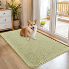 OLANLY Dog Door Mat for Muddy Paws 45x27, Super Absorbent Chenille Mud Mat