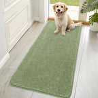 OLANLY Dog Door Mat for Muddy Paws 70x35, Super Absorbent Chenille Mud Mat