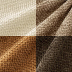MIULEE Soft Decorative Chenille Fall Pillow Covers Brown 18x18 Pack of 4