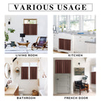 RYB HOME RV Curtains for Camper Windows, Mini Small Blackout Curtain Tiers