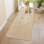Smiry Dog Door Mat for Muddy Paws, Absorbent Non Slip Dirt Trapper, 59x20