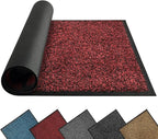 Mibao Super Absorbent Front Door Mat, 72" x 48", Non-Slip Washable Indoor Doormats, Low Profile Entryway Rug Outdoor, Dirt Resistant Welcome Mats for Front and Back Door Entrance, Red