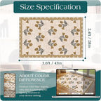 Floral Outdoor Rug - 28" x 43" Front Door Mat Indoor Outside Entrance Non-Slip Washable Outdoor Mat Beige Vintage Farmhouse Rug for Entryway Kitchen Bedroom Layered Doormat for Front Porch